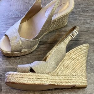 Banana Republic Gold Wedges